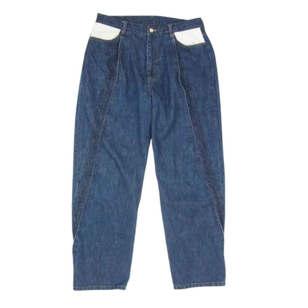 ssstein シュタイン 22SS st.360 RECONSTRUCTION DENIM JEANS リコンストラクション デニムパンツ ジーンズ インディゴブルー系 M【中古】