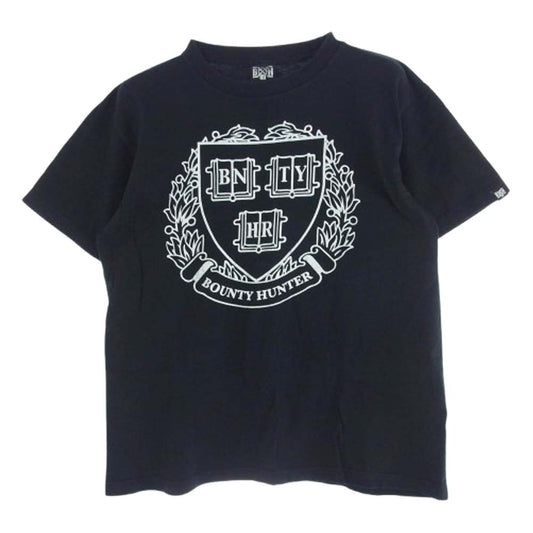 BOUNTY HUNTER バウンティーハンター フロント シールド ロゴ プリント 半袖 Tシャツ ブラック系 M【中古】