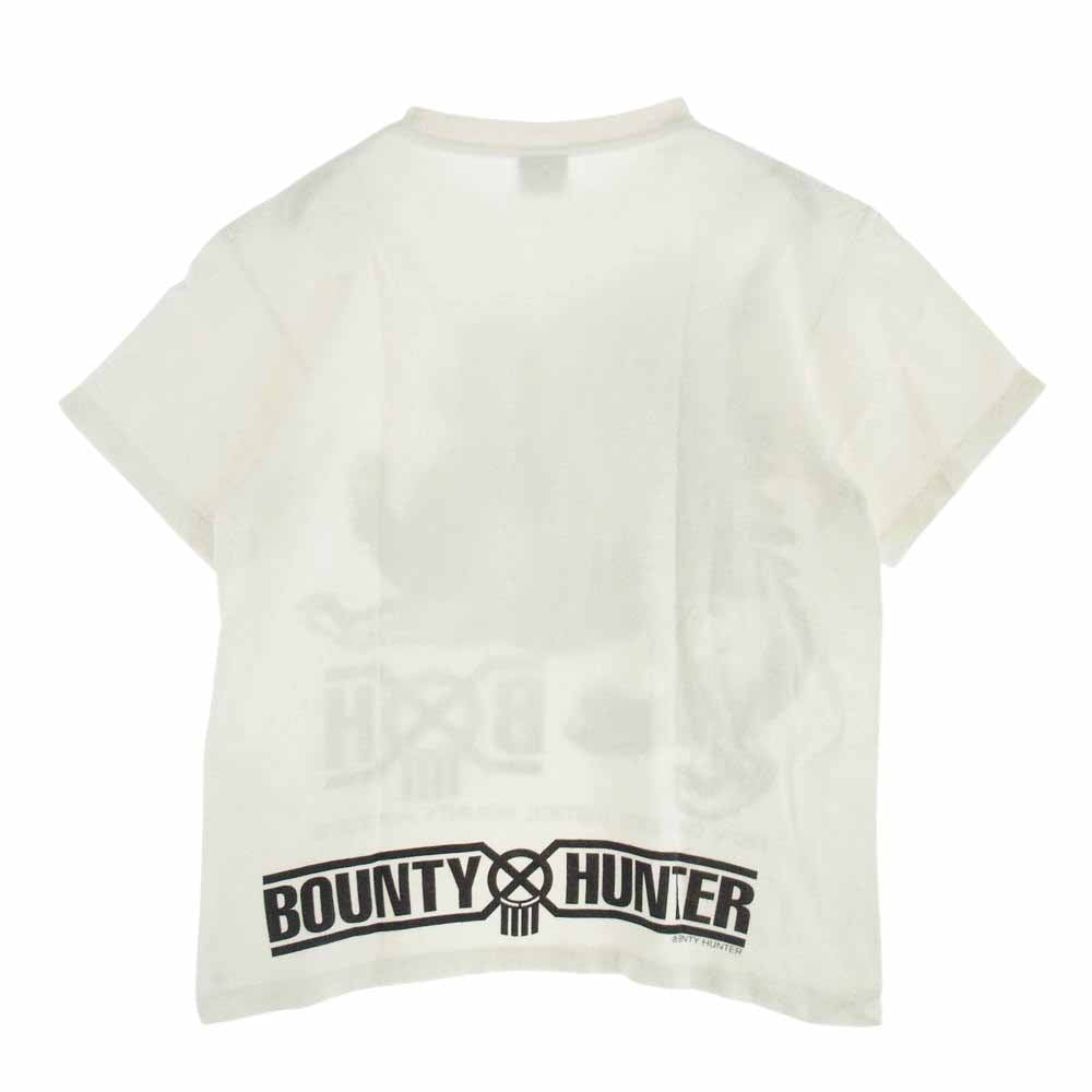 BOUNTY HUNTER バウンティーハンター 両面 ロゴ プリント 半袖 Tシャツ ホワイト系 M【中古】