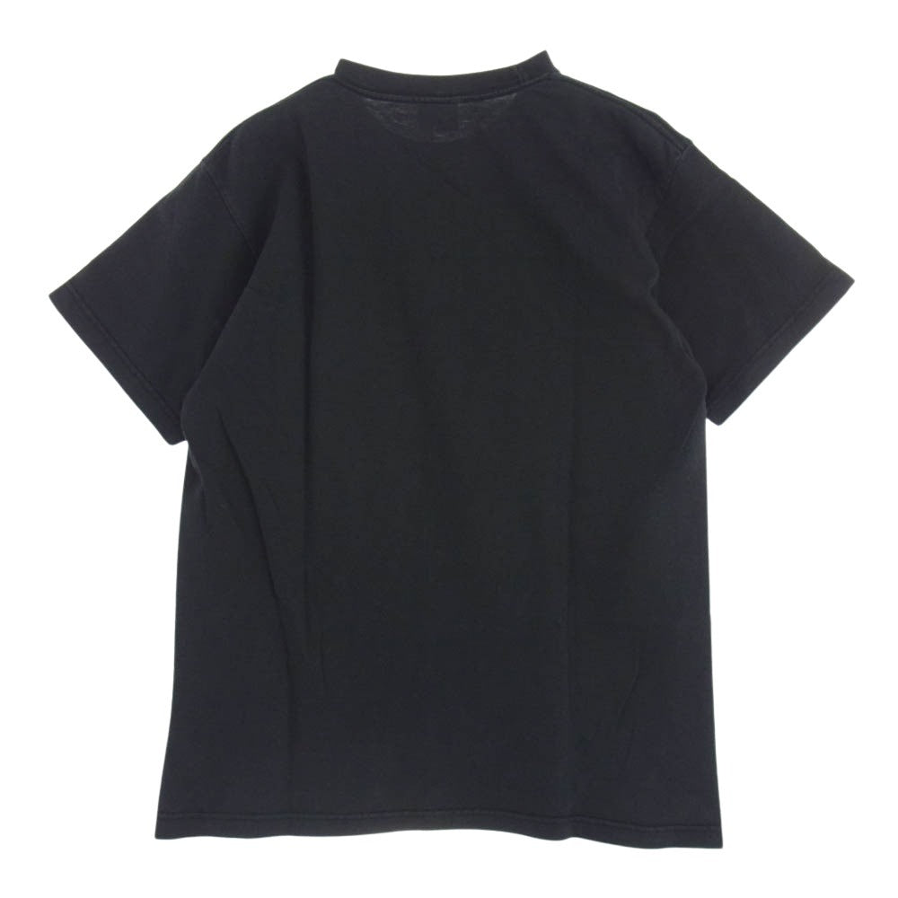 BOUNTY HUNTER バウンティーハンター レオパード ポケット ロゴ刺繍 半袖 Tシャツ ブラック系【中古】