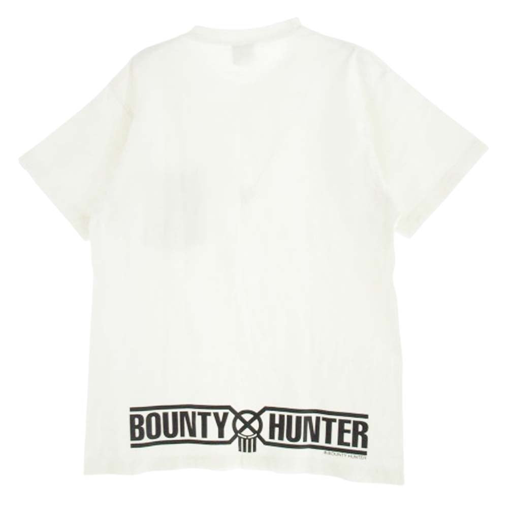 BOUNTY HUNTER バウンティーハンター 胸ポケット バックロゴ プリント 半袖 Tシャツ ホワイト系 M【中古】