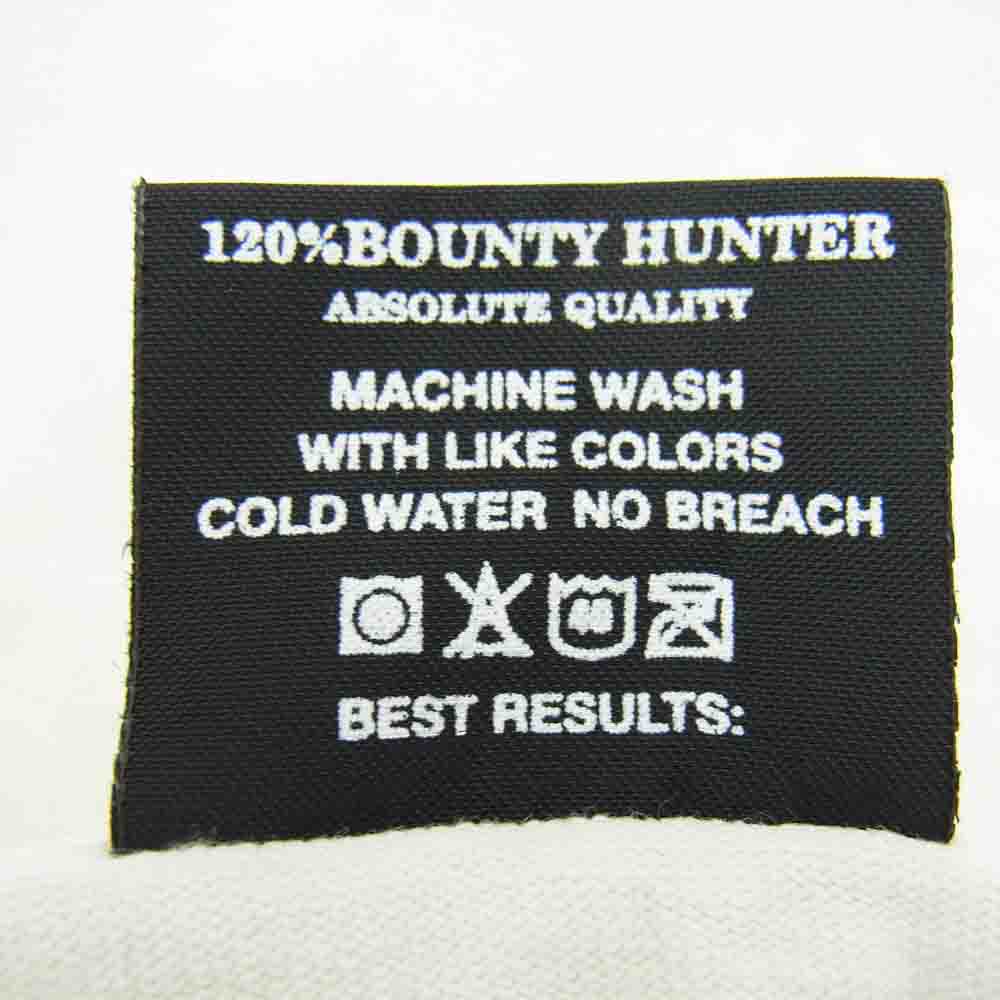 BOUNTY HUNTER バウンティーハンター 胸ポケット バックロゴ プリント 半袖 Tシャツ ホワイト系 M【中古】