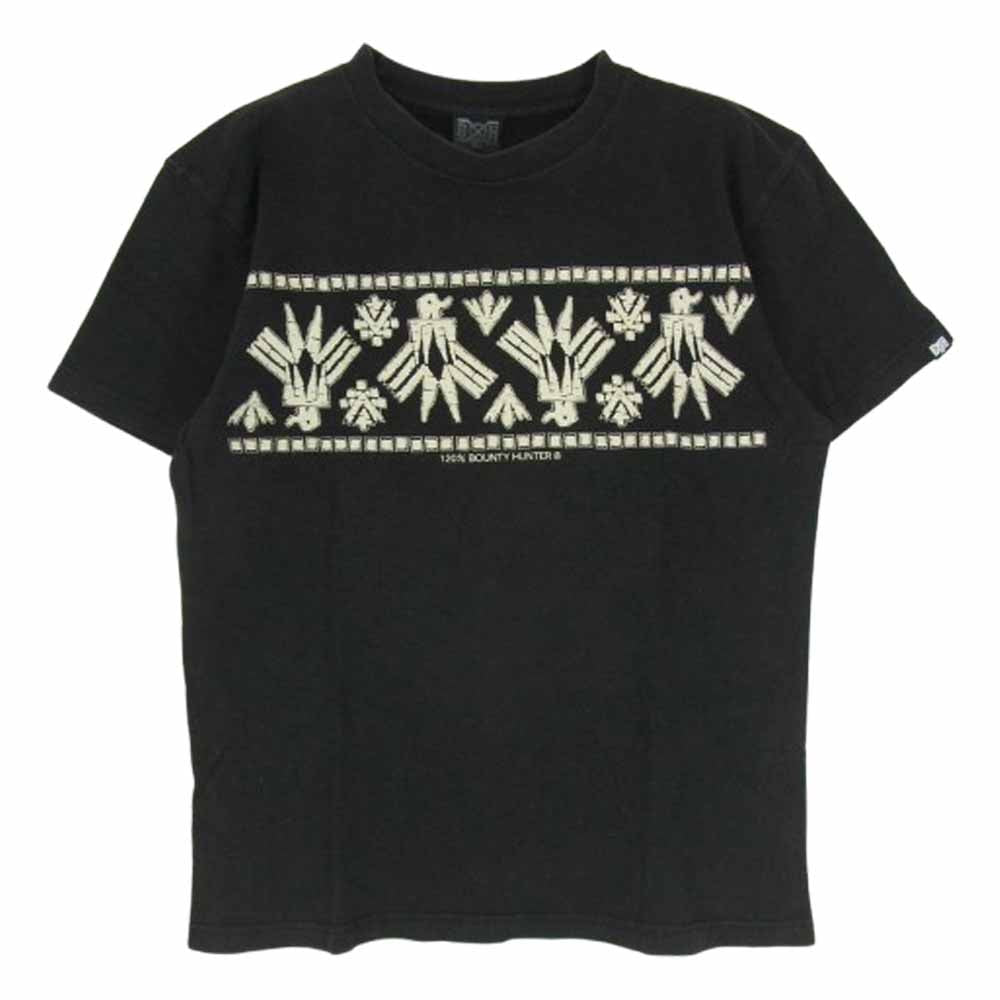 BOUNTY HUNTER バウンティーハンター 両面 プリント 半袖 Tシャツ ブラック系 サイズ表記無【中古】