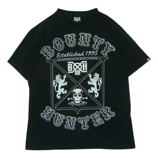 BOUNTY HUNTER バウンティーハンター フロント ロゴ プリント 半袖 Tシャツ ブラック系 M【中古】