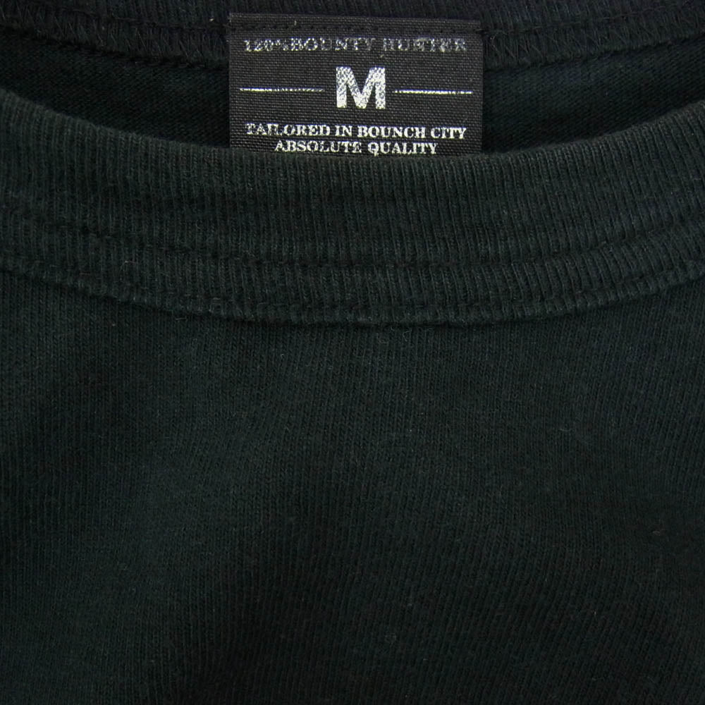 BOUNTY HUNTER バウンティーハンター 総柄 スカル カットソー 長袖 Tシャツ ブラック系 M【中古】