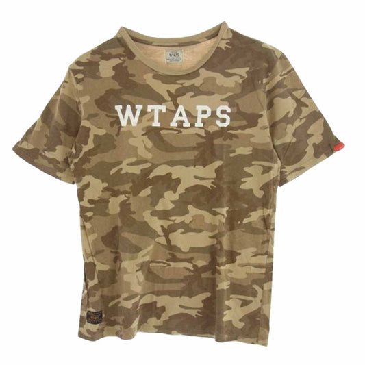 WTAPS ダブルタップス 迷彩 カモ柄 半袖 Tシャツ ブラウン系 M【中古】