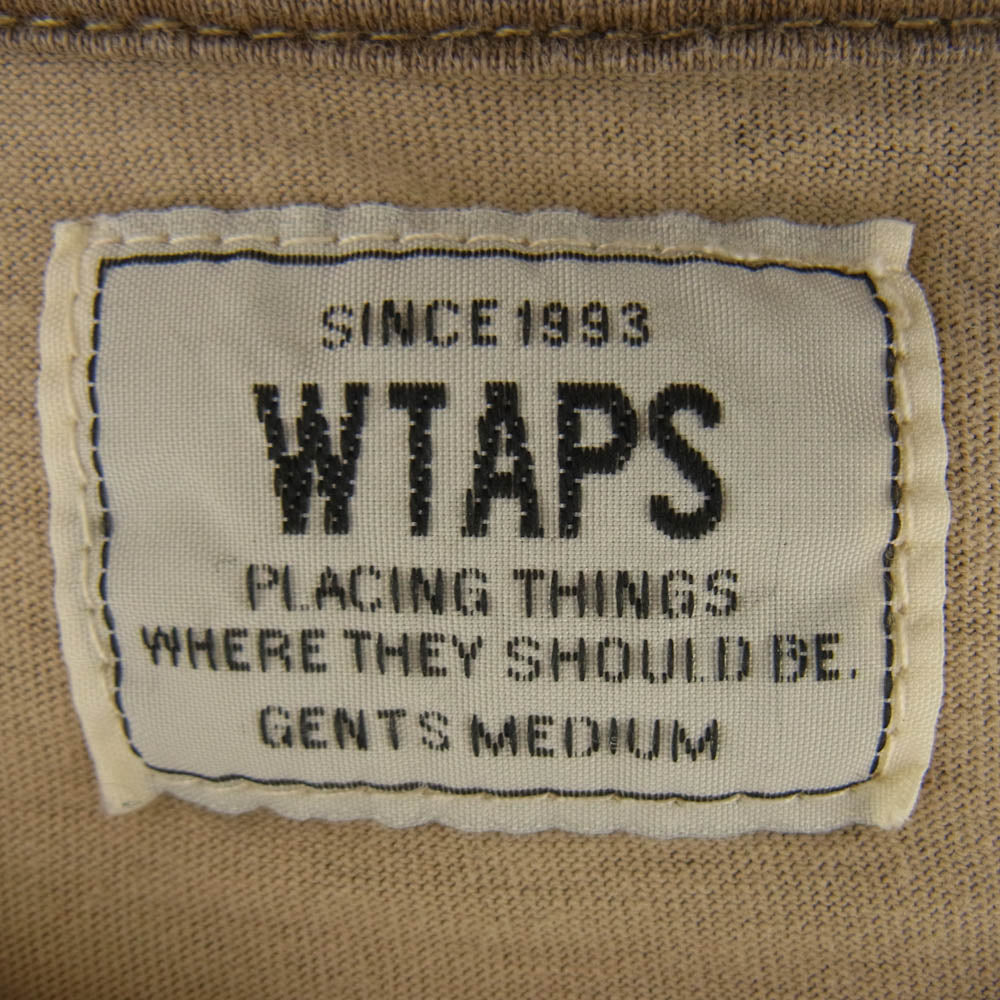 WTAPS ダブルタップス 迷彩 カモ柄 半袖 Tシャツ ブラウン系 M【中古】