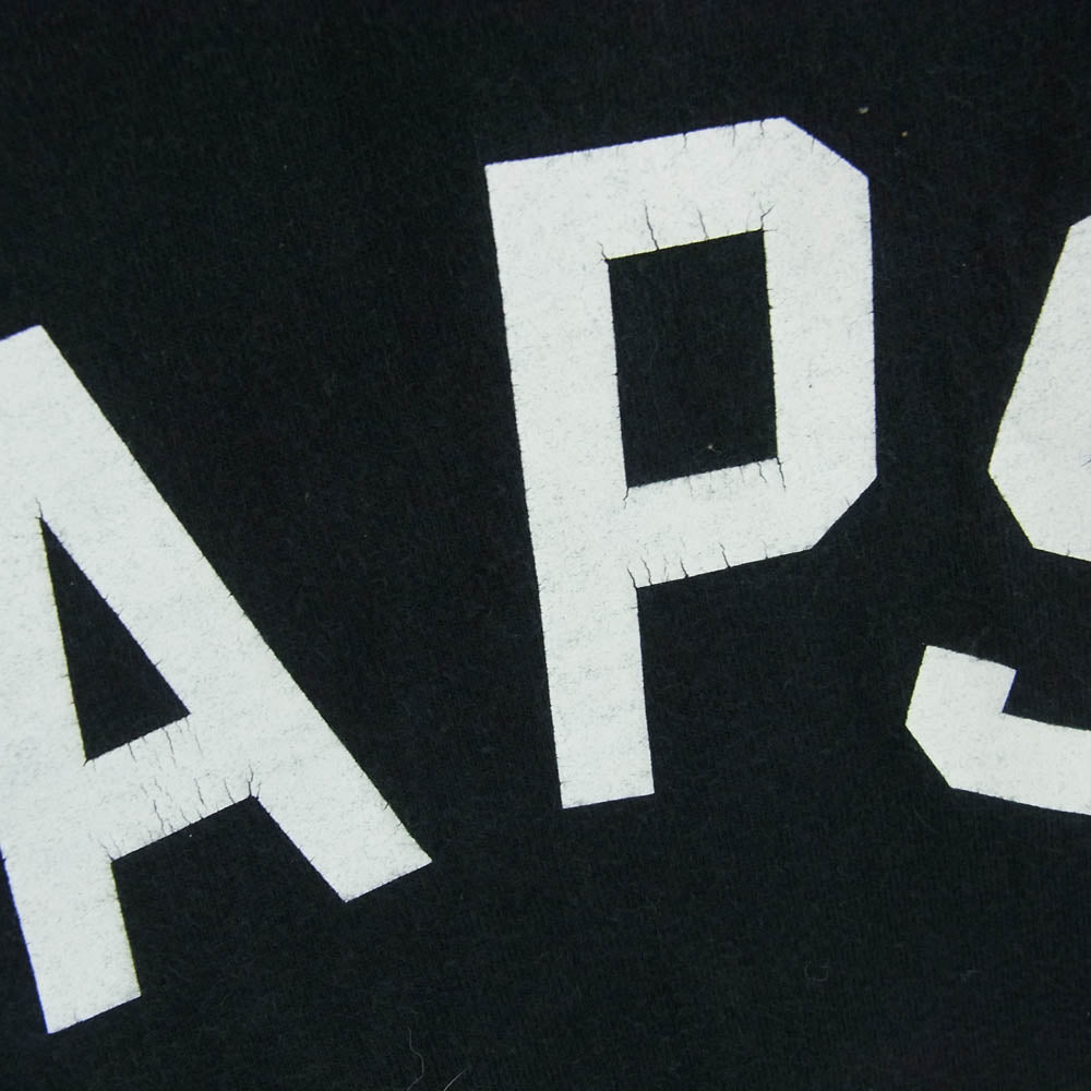 WTAPS ダブルタップス URBAN TERRITORY カレッジ ロゴ プリント 半袖 Tシャツ ネイビー系 2【中古】