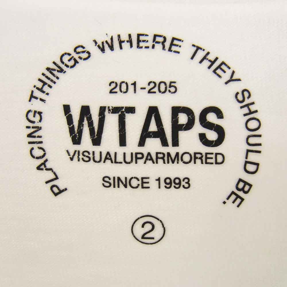 WTAPS ダブルタップス WTVUA ロゴ プリント 半袖 Tシャツ ホワイト系 2【中古】