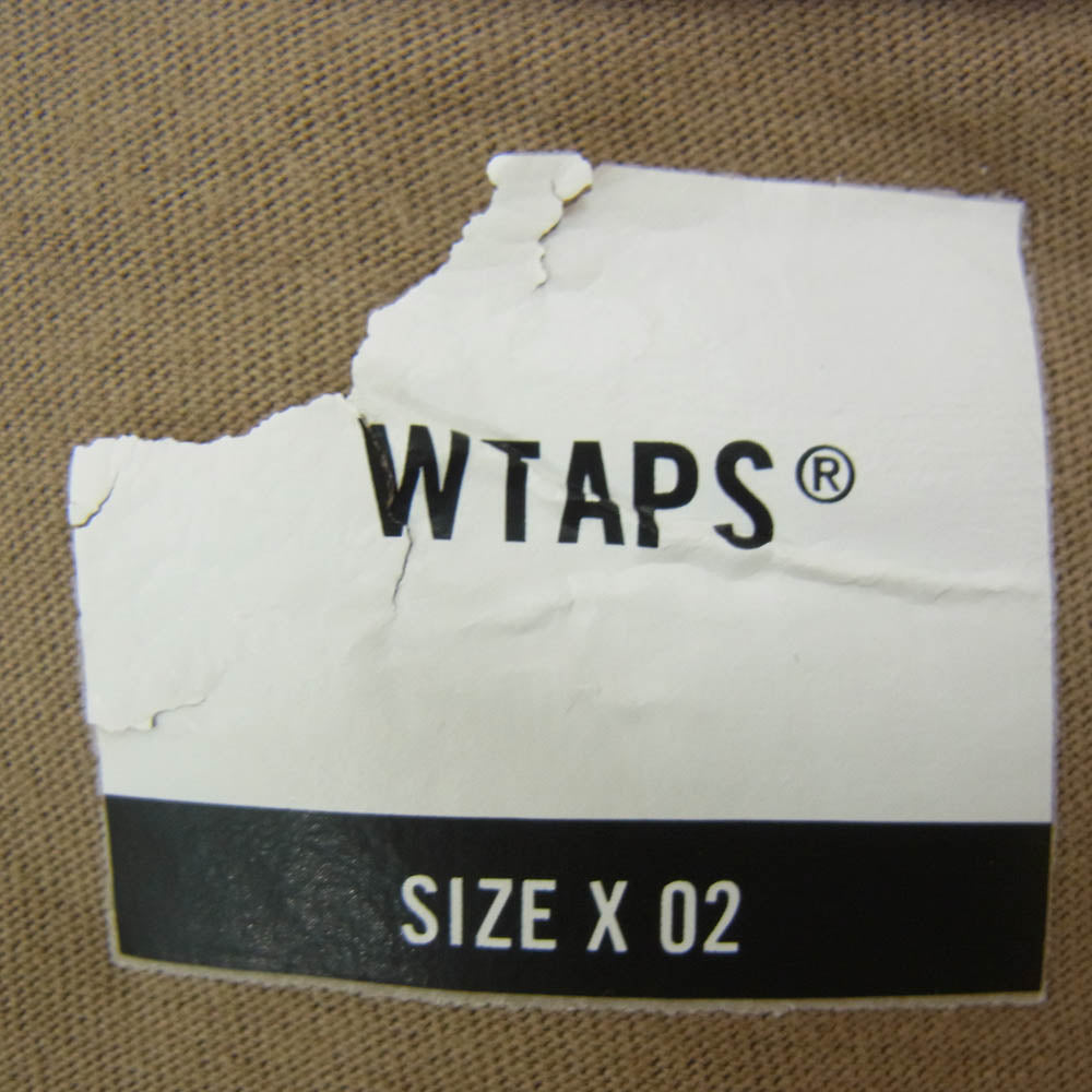 WTAPS ダブルタップス 20SS W SCREEN SS TEE ロゴ プリント 半袖 Tシャツ カーキ系 X02【中古】