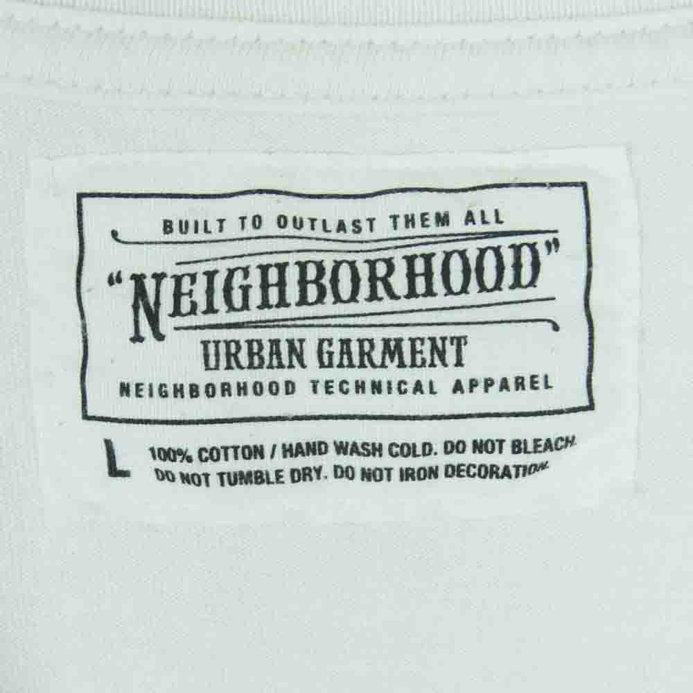 NEIGHBORHOOD ネイバーフッド STEVE McQUEEN スティーブ マックイーン プリント 半袖 Tシャツ 日本製 ホワイト系 L【中古】