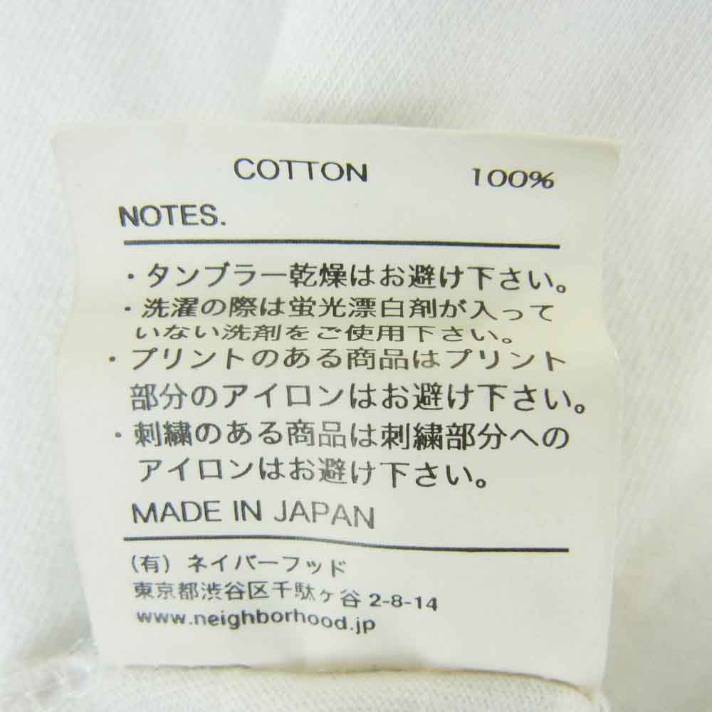 NEIGHBORHOOD ネイバーフッド STEVE McQUEEN スティーブ マックイーン プリント 半袖 Tシャツ 日本製 ホワイト系 L【中古】