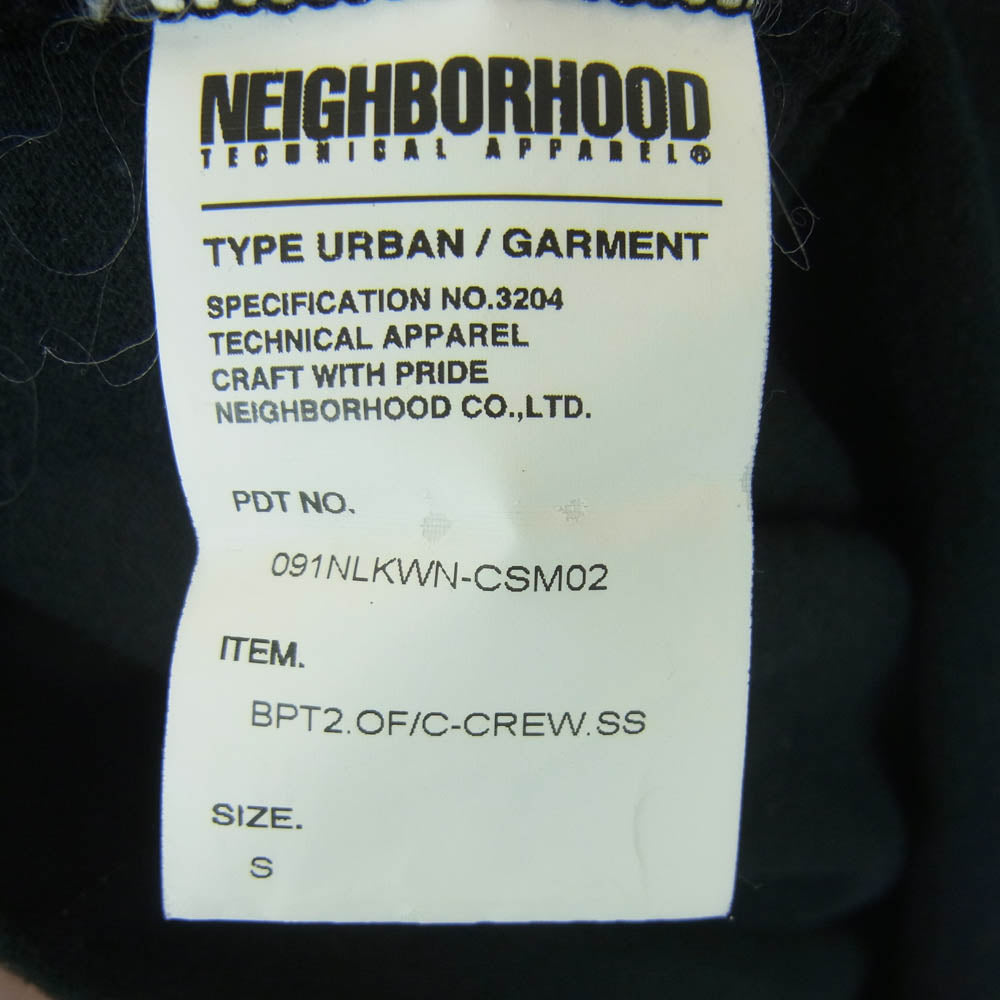 NEIGHBORHOOD ネイバーフッド OriginalFake オリジナルフェイク 胸ポケット ロゴプリント 半袖 Tシャツ ブラック系 S【中古】