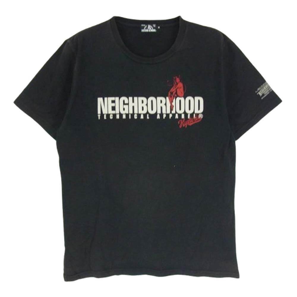 HYSTERIC GLAMOUR ヒステリックグラマー NEIGHBORHOOD ネイバーフッド DEVIL WOMAN プリント 半袖 Tシャツ ブラック系 M【中古】