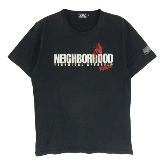 HYSTERIC GLAMOUR ヒステリックグラマー NEIGHBORHOOD ネイバーフッド DEVIL WOMAN プリント 半袖 Tシャツ ブラック系 M【中古】