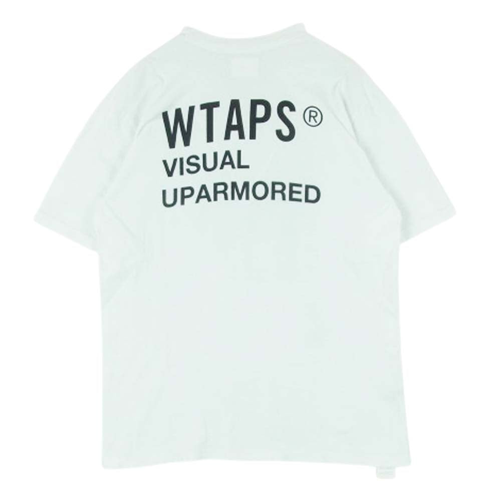 WTAPS ダブルタップス 20SS DCLXVI S/S TEE ロゴ プリント 半袖 Tシャツ コットン 日本製 ホワイト系 02【中古】