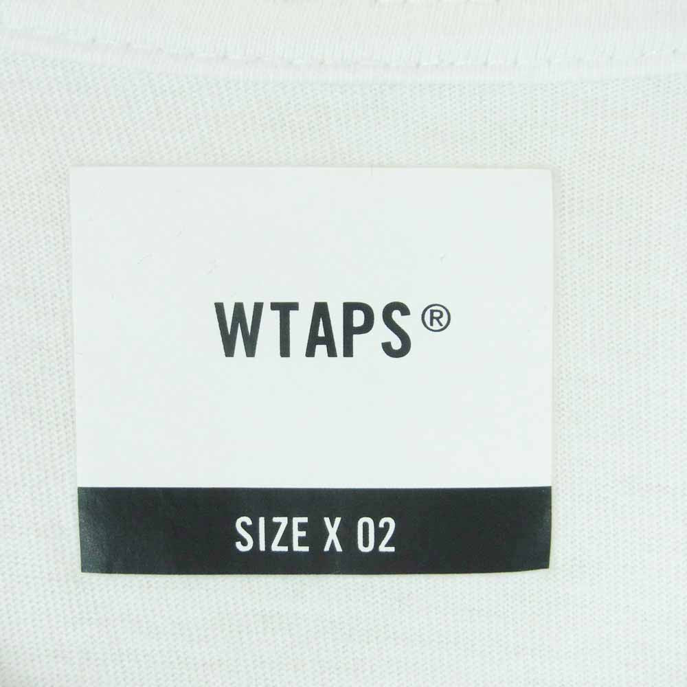 WTAPS ダブルタップス 20SS DCLXVI S/S TEE ロゴ プリント 半袖 Tシャツ コットン 日本製 ホワイト系 02【中古】