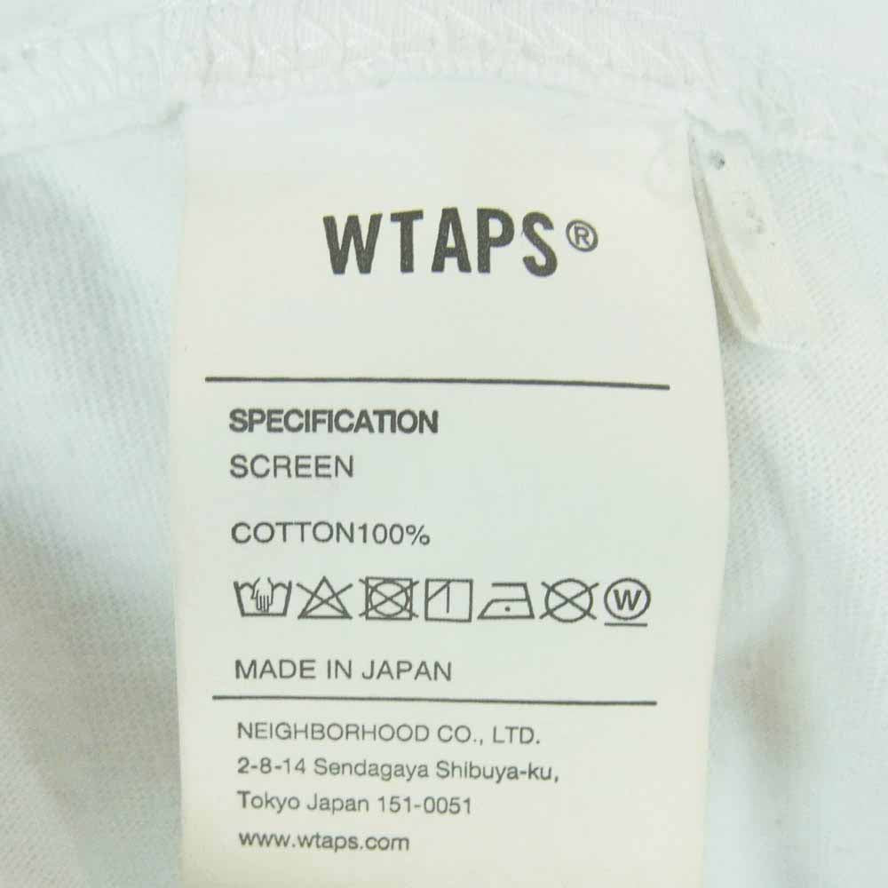WTAPS ダブルタップス 20SS DCLXVI S/S TEE ロゴ プリント 半袖 Tシャツ コットン 日本製 ホワイト系 02【中古】