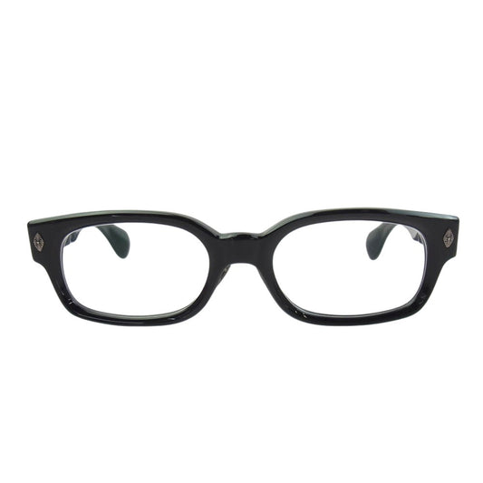 CHROME HEARTS クロムハーツ（原本無） 2022年購入時冊子原本付属 WEIRDO フローラルテンプル スクエア アイウェア 眼鏡 ブラック系 53□20-144【中古】