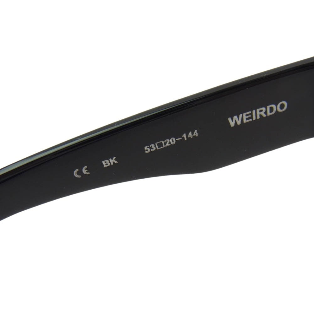 CHROME HEARTS クロムハーツ（原本無） 2022年購入時冊子原本付属 WEIRDO フローラルテンプル スクエア アイウェア 眼鏡 ブラック系 53□20-144【中古】