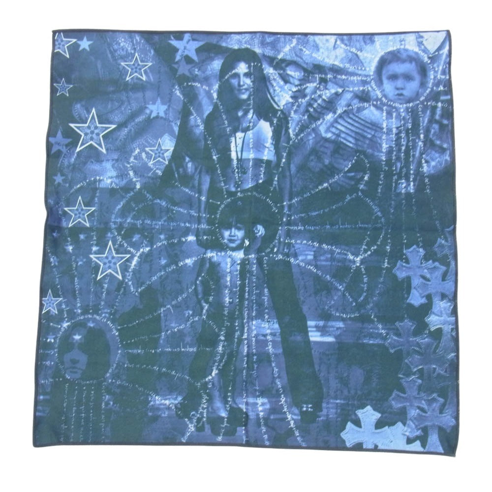 CHROME HEARTS クロムハーツ（原本無） 2022年購入時冊子原本付属 WEIRDO フローラルテンプル スクエア アイウェア 眼鏡 ブラック系 53□20-144【中古】