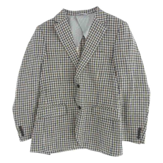 MACKINTOSH PHILOSOPHY マッキントッシュフィロソフィー リネン100％ チェック柄 テーラード ジャケット マルチカラー系【中古】