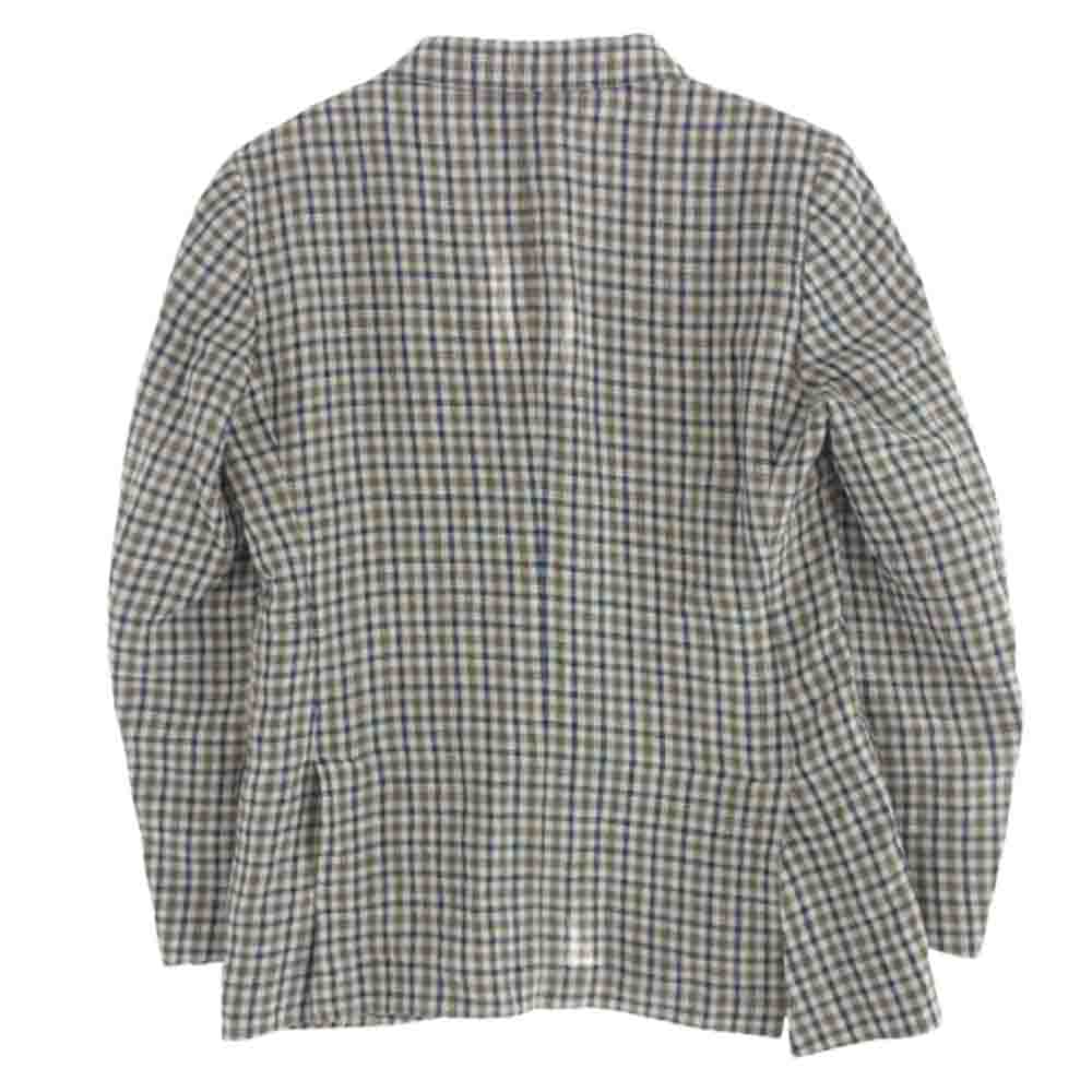 MACKINTOSH PHILOSOPHY マッキントッシュフィロソフィー リネン100％ チェック柄 テーラード ジャケット マルチカラー系【中古】