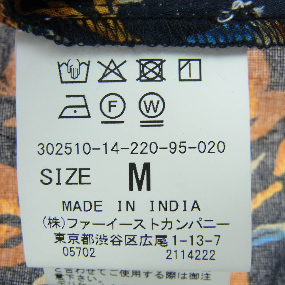 ハウス オブ ロータス 302510-14-220-95-020 花柄 マキシ 半袖 ワンピース ブラック系 M【中古】