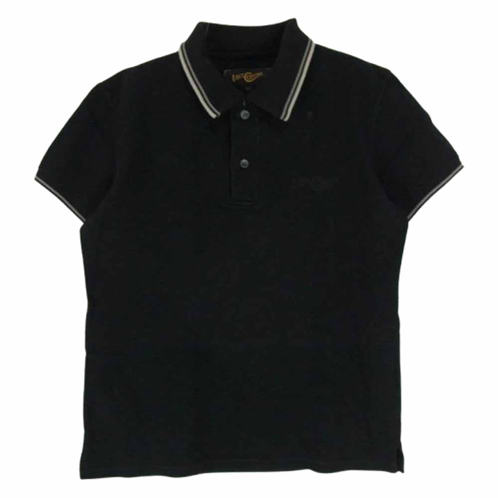 LOST CONTROL ロストコントロール MS8-CT28 ロゴ刺繍 エンブロイダリ― 半袖 ポロシャツ ブラック系 1【中古】