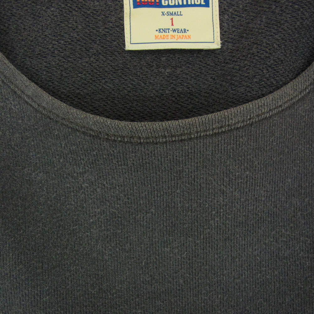 LOST CONTROL ロストコントロール L17A2-1006 クルーネック スウェット カットソー グレー系 XS【中古】