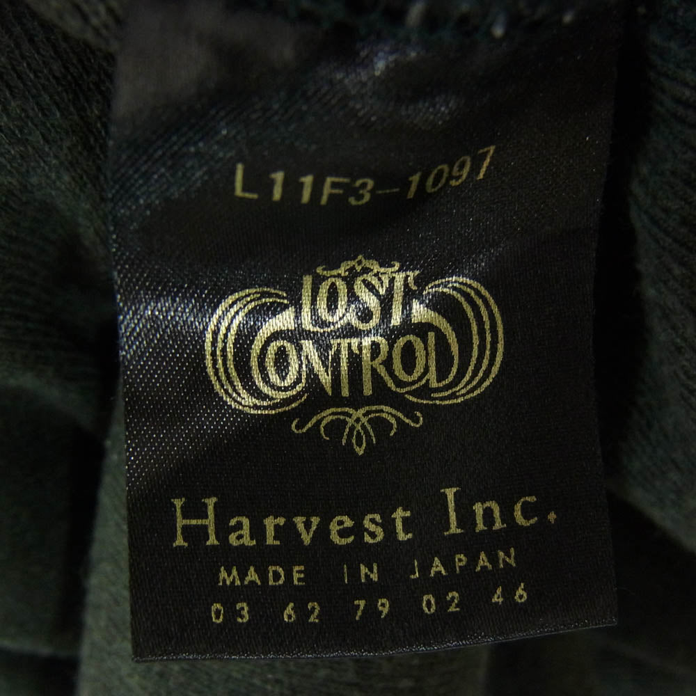 LOST CONTROL ロストコントロール L11F3-1097 ラグラン クルーネック スウェット カットソー グレー系 1【中古】