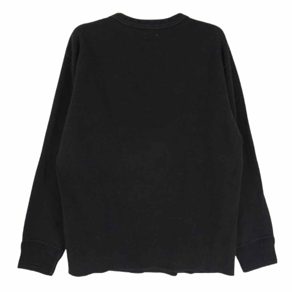 TENDERLOIN テンダーロイン クルーネック リブ 長袖 カットソー ブラック系 XS【中古】