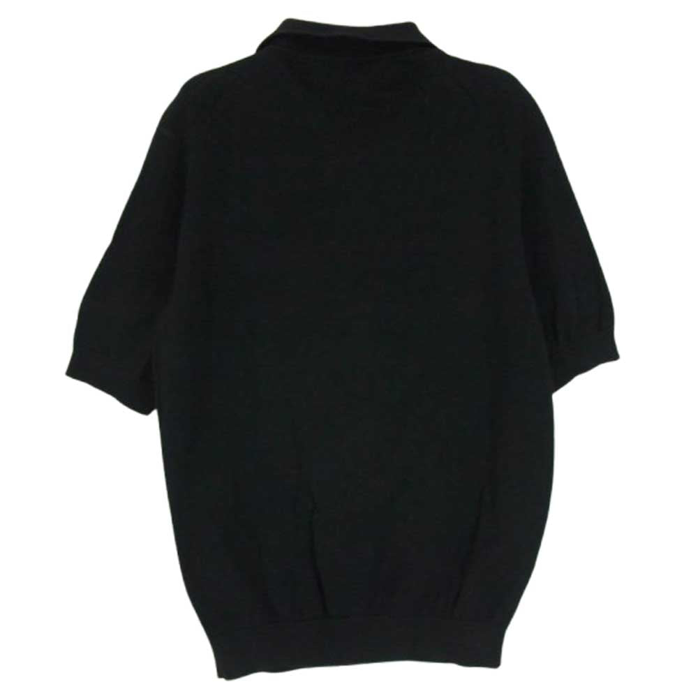 TENDERLOIN テンダーロイン 半袖 ニット ポロシャツ ブラック系 XS【中古】