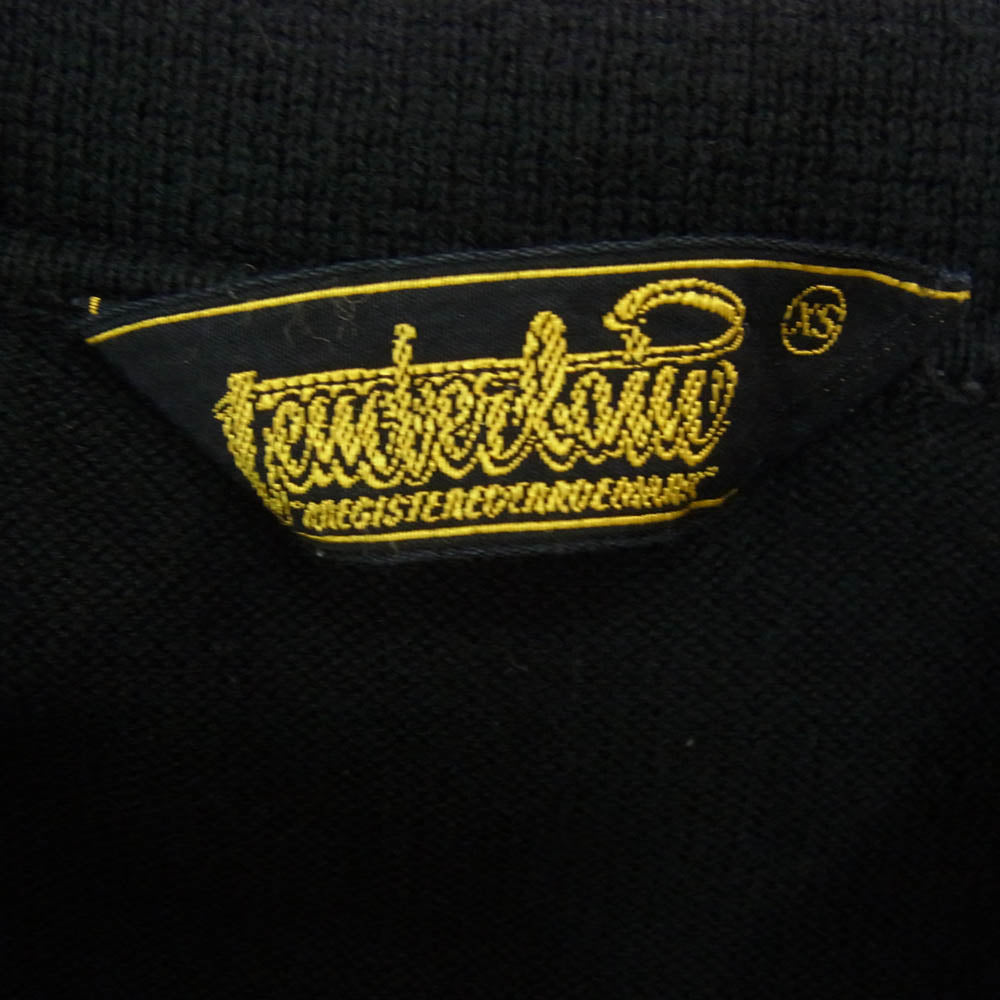 TENDERLOIN テンダーロイン 半袖 ニット ポロシャツ ブラック系 XS【中古】