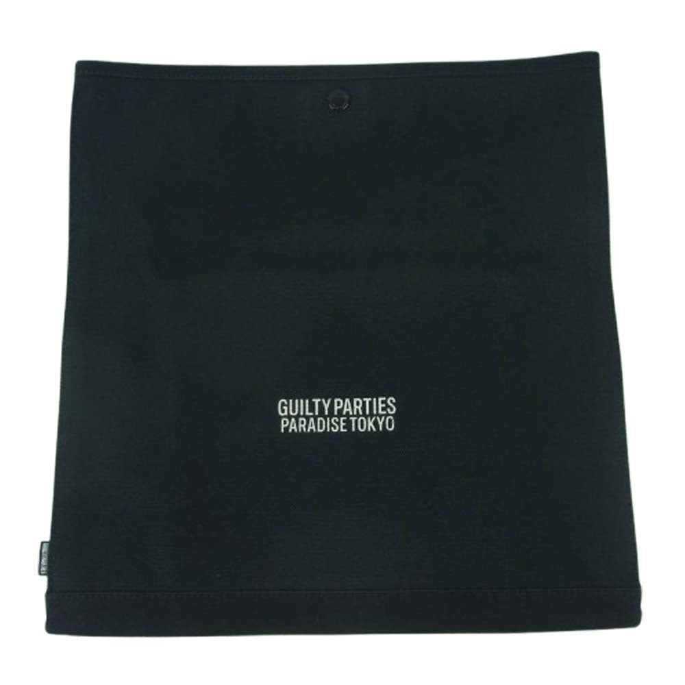 PORTER ポーター WACKO MARIA ワコマリア PARADISE TOKYO ロゴプリント キャンバス ロールトップ クラッチバッグ セカンドバッグ ブラック系【中古】