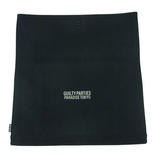 PORTER ポーター WACKO MARIA ワコマリア PARADISE TOKYO ロゴプリント キャンバス ロールトップ クラッチバッグ セカンドバッグ ブラック系【中古】