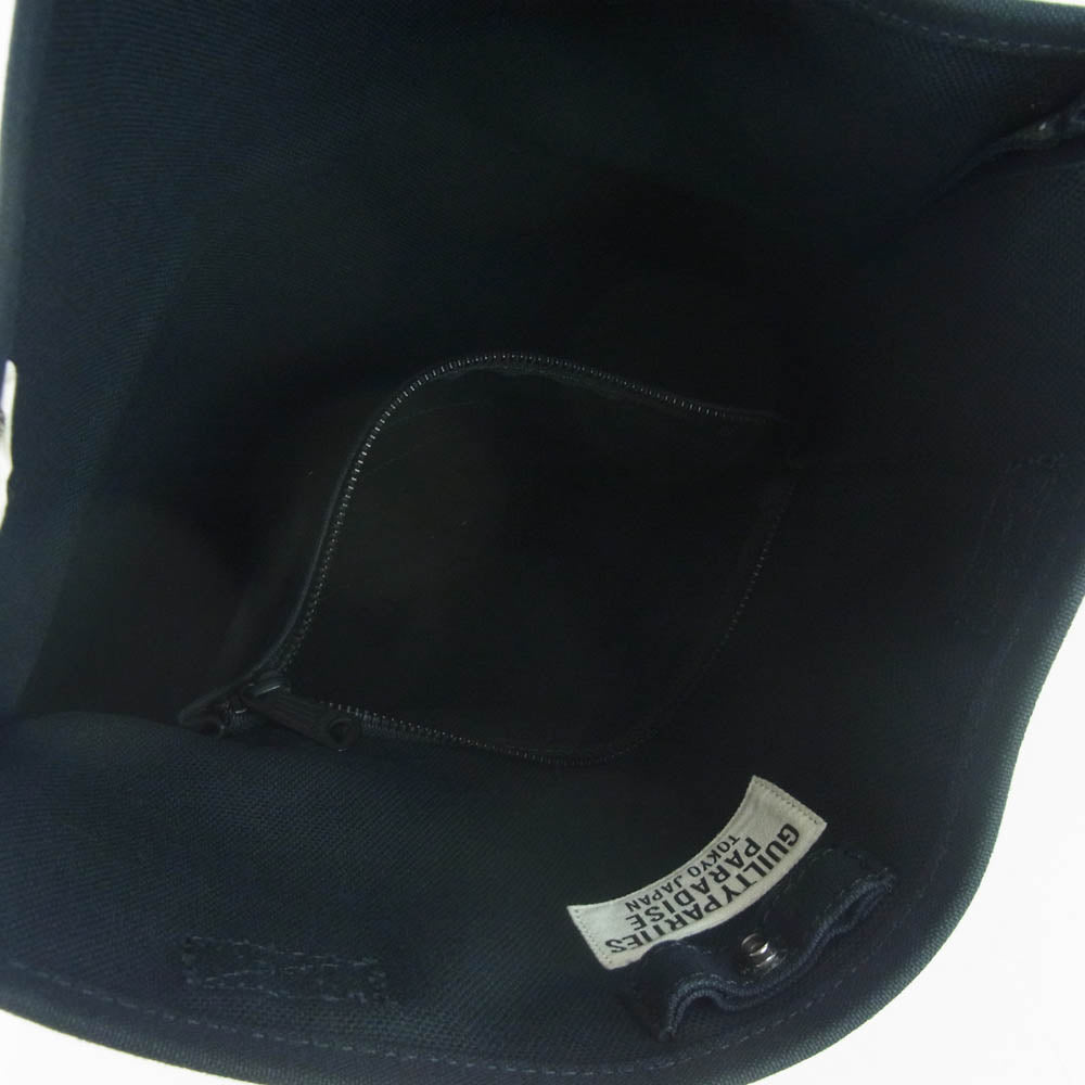 PORTER ポーター WACKO MARIA ワコマリア PARADISE TOKYO ロゴプリント キャンバス ロールトップ クラッチバッグ セカンドバッグ ブラック系【中古】