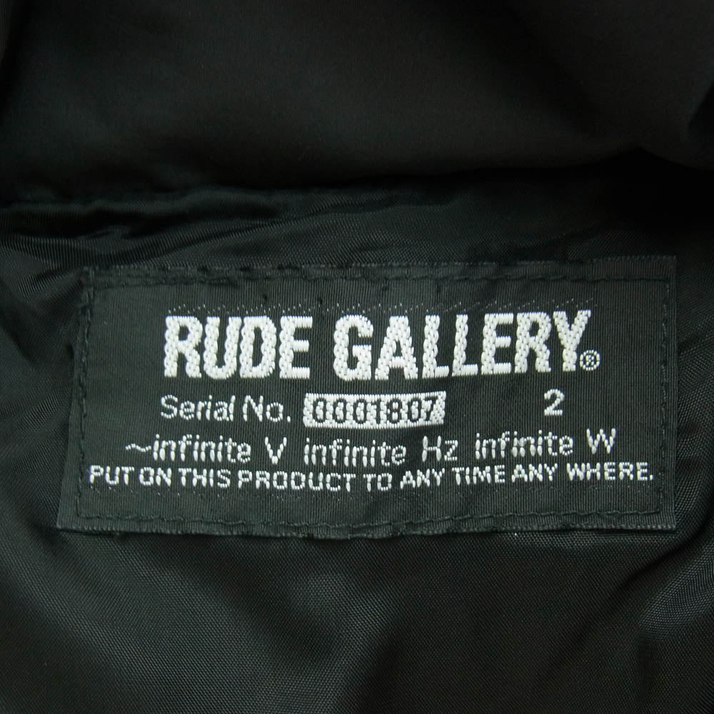 RUDE GALLERY ルードギャラリー ハイネック パフ 中綿 ジャケット ブラック系 2【中古】