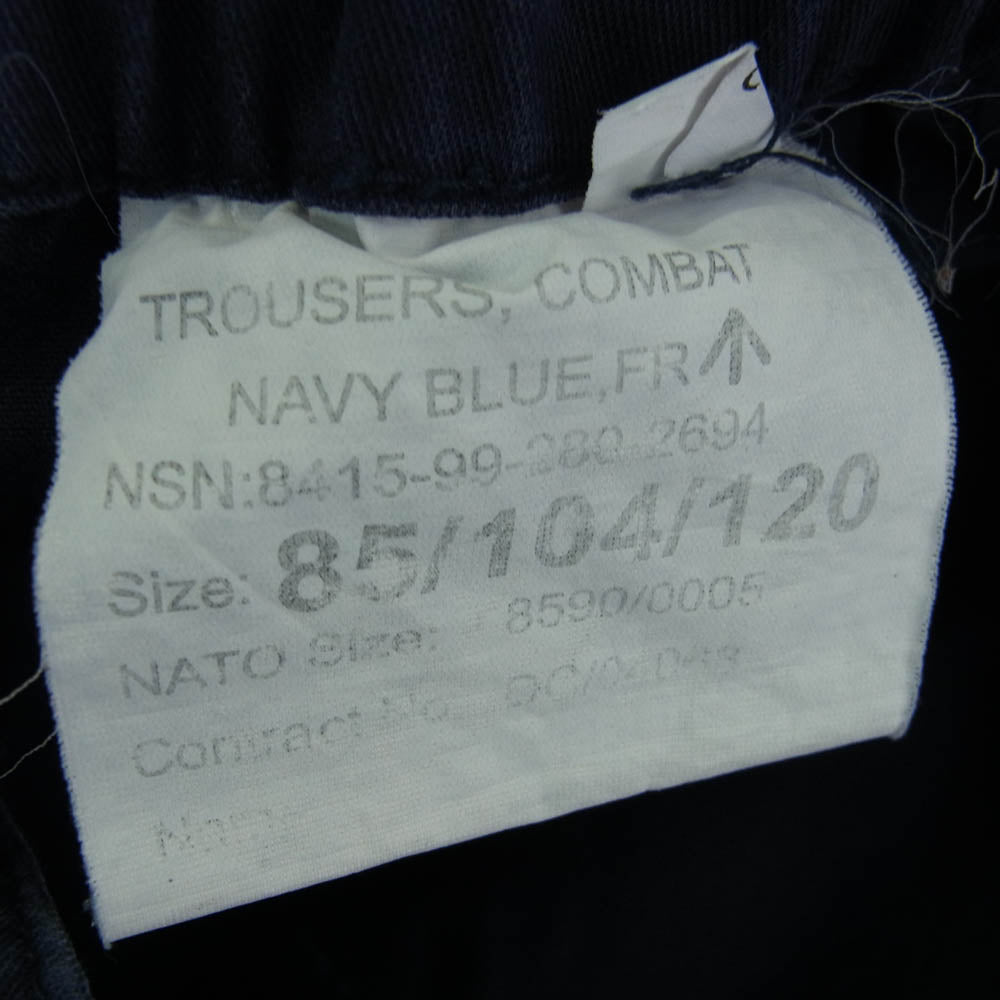British Army イギリス軍 8415-99-280-2684 Royal Navy イギリス軍 コンバット トラウザー カーゴパンツ ネイビー系 85/104/120【中古】