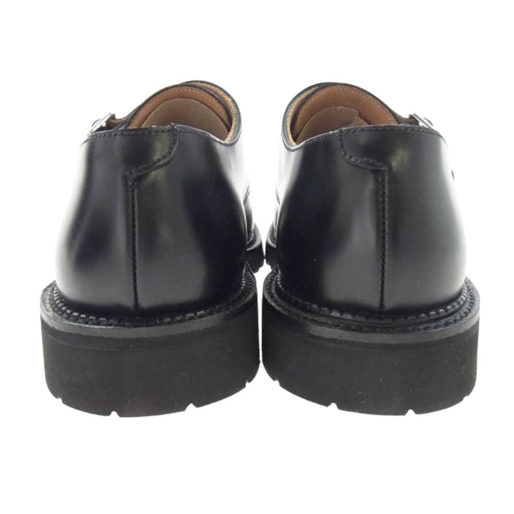 CROCKETT&JONES クロケットアンドジョーンズ WHITBY ダブルモンク シューズ ブラック系 7.5E【美品】【中古】