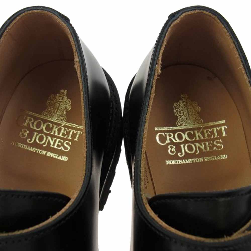 CROCKETT&JONES クロケットアンドジョーンズ WHITBY ダブルモンク シューズ ブラック系 7.5E【美品】【中古】