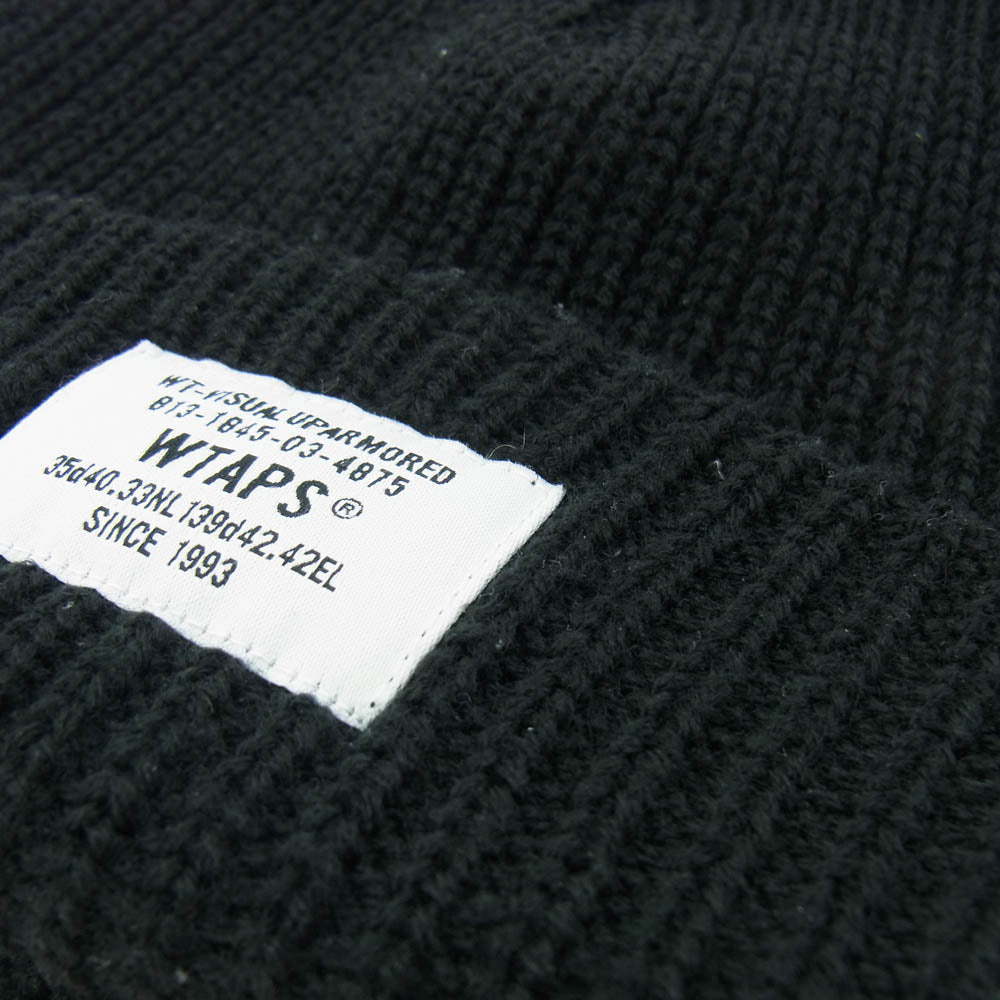 WTAPS ダブルタップス 24AW 242MADT-HT01 Beanie 01 ニット キャップ ビーニー 帽子 ブラック系 00【中古】