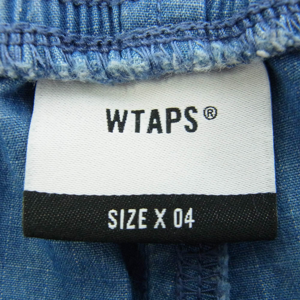 WTAPS ダブルタップス 22SS 221WVDT-PTM03 SEAGULL 03 RIPSTOP OP DENIM リップストップ イージーウエスト パンツ インディゴブルー系 04【中古】