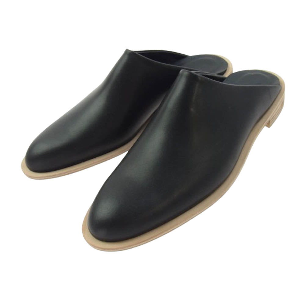 イシュム SABOT レザー スリッポン シューズ ブラック系 42【新古品】【未使用】【中古】