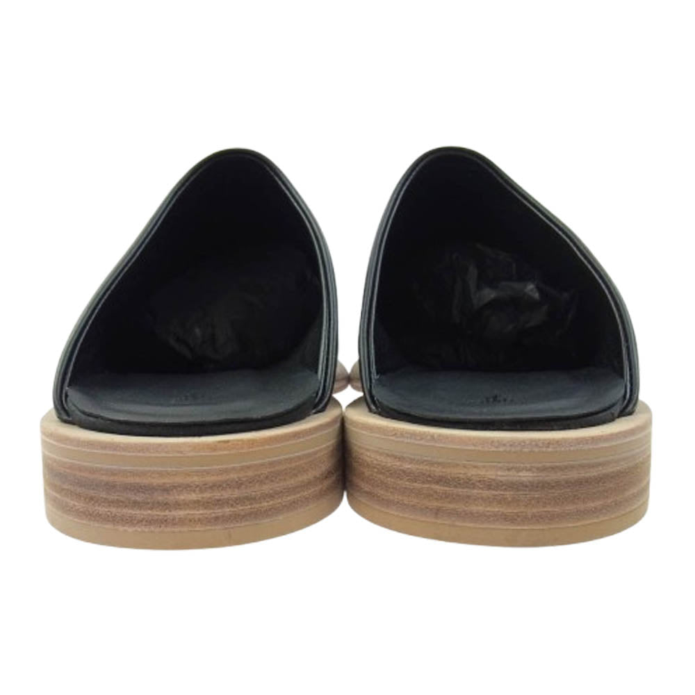 イシュム SABOT レザー スリッポン シューズ ブラック系 42【新古品】【未使用】【中古】