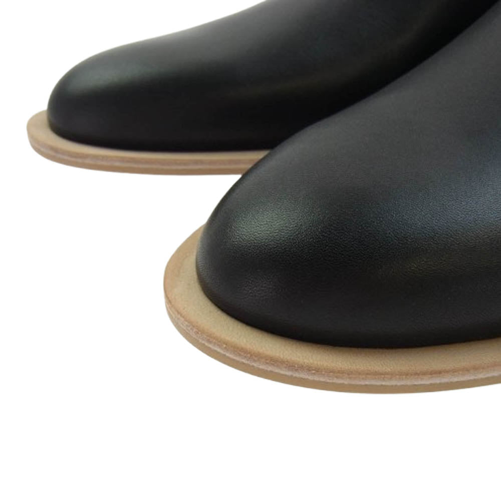 イシュム SABOT レザー スリッポン シューズ ブラック系 42【新古品】【未使用】【中古】