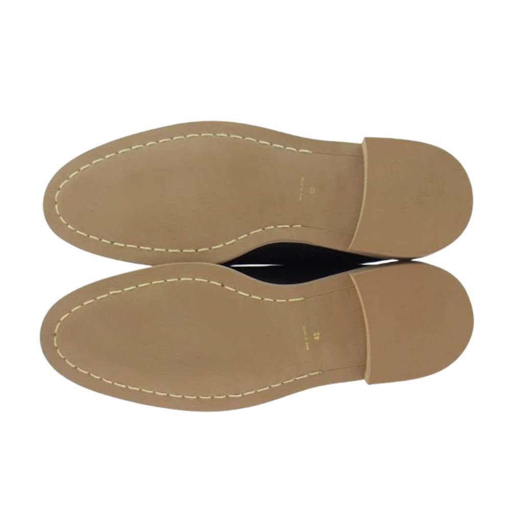 イシュム SABOT レザー スリッポン シューズ ブラック系 42【新古品】【未使用】【中古】