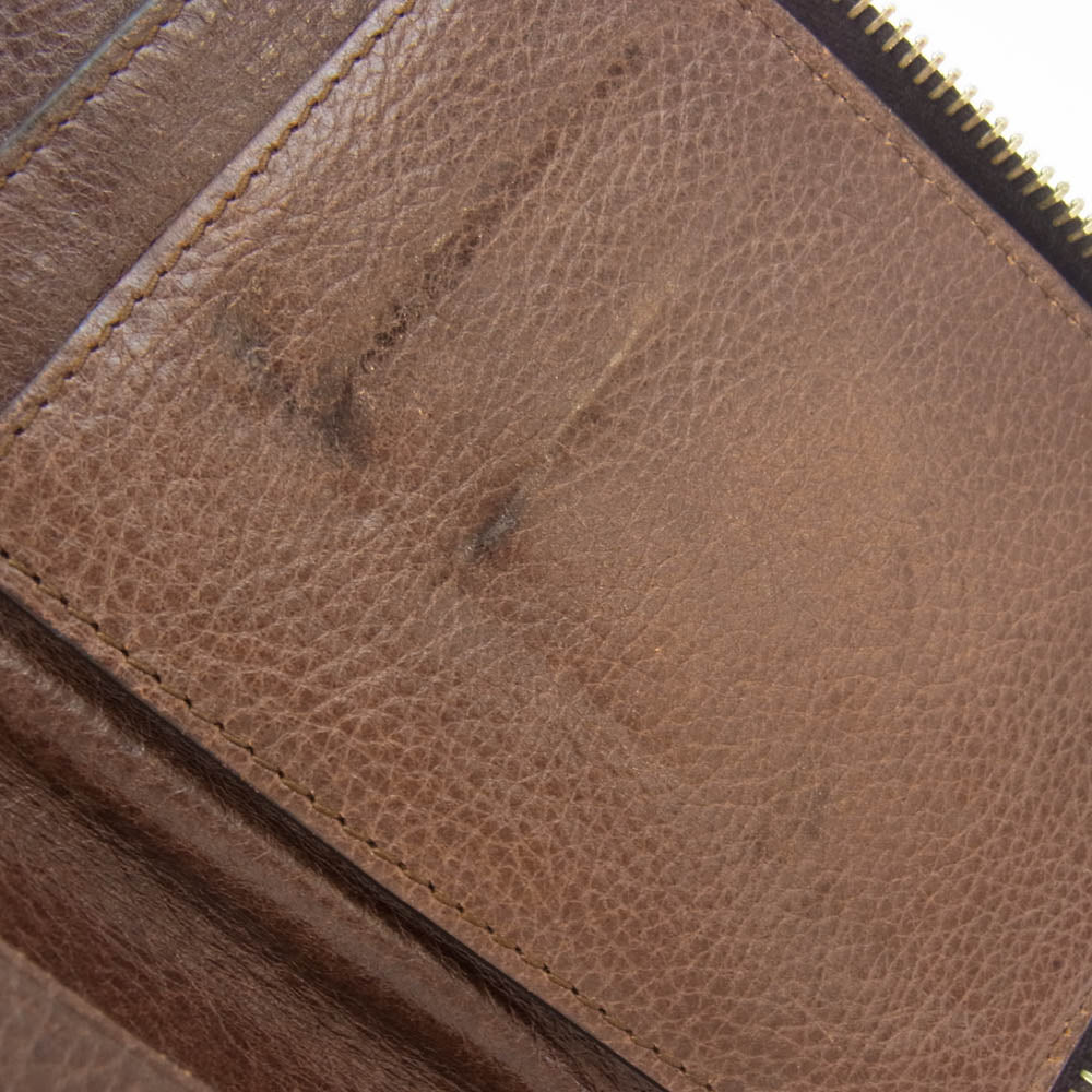 Cisei シセイ ラウンドファスナー カモ柄 迷彩 財布 カーキ系【中古】