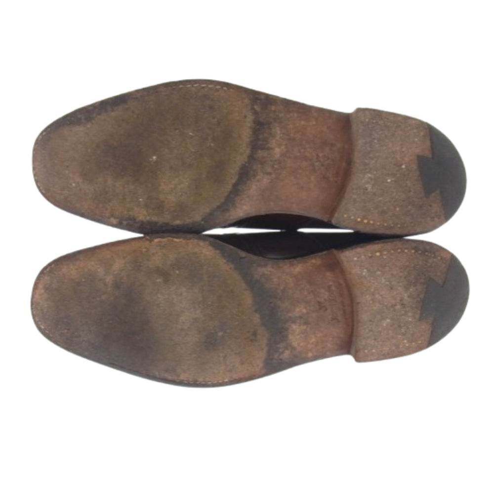 John Lobb ジョンロブ 8695 SADDLE レザー シューズ 革靴 ブラウン系 7.5E【中古】