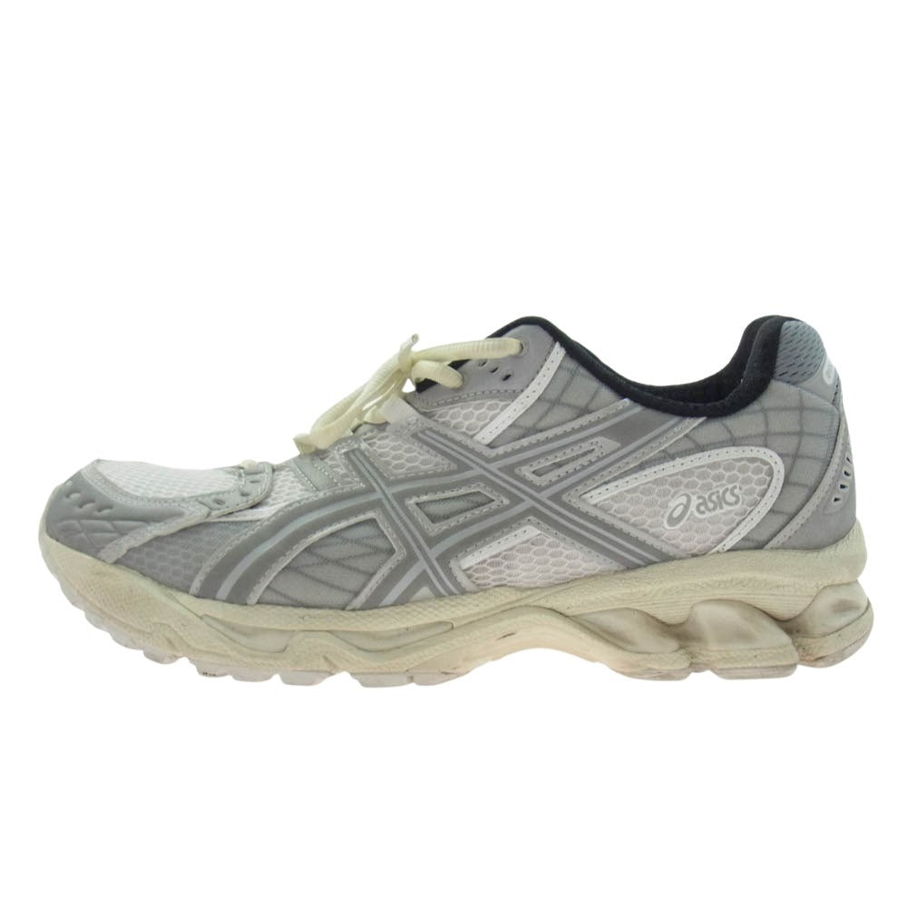 asics アシックス 24AW 1203A673 MIN NANO GEL-NIMBUS 10.1 White Sheet Rock ミンナノ ゲルニンバス ホワイト シートロック ローカット スニーカー グレー系 26.5cm【中古】